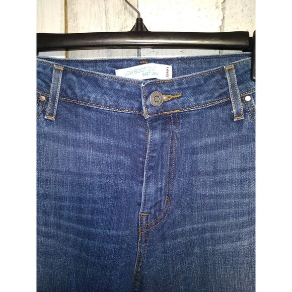 Levi's 545 Jeans Womens 16M Low Boot Cut Regular Fit Dark Wash Blue Cotton Blend - Picture 4 of 10
